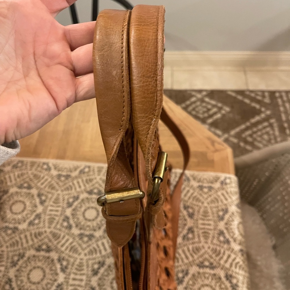 Anabaglish Hadley woven leather crossbody tote bag - Picture 4 of 12